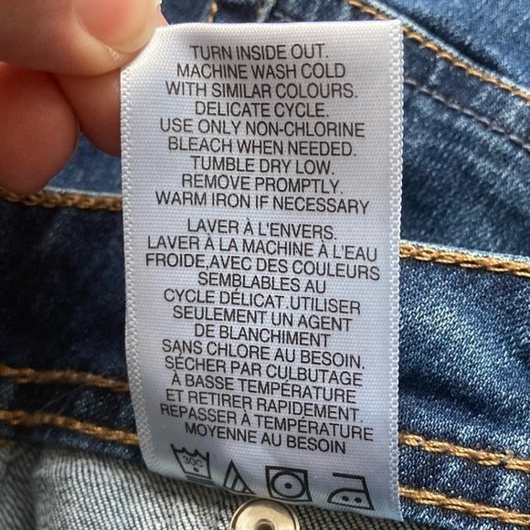 Denim Button-Front Skirt - Picture 9 of 10